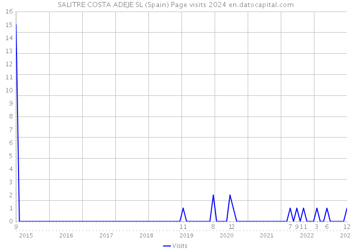 SALITRE COSTA ADEJE SL (Spain) Page visits 2024 
