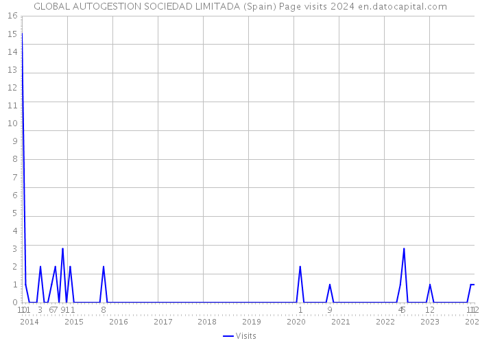 GLOBAL AUTOGESTION SOCIEDAD LIMITADA (Spain) Page visits 2024 