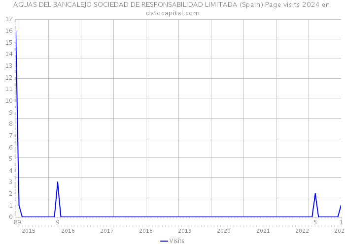 AGUAS DEL BANCALEJO SOCIEDAD DE RESPONSABILIDAD LIMITADA (Spain) Page visits 2024 