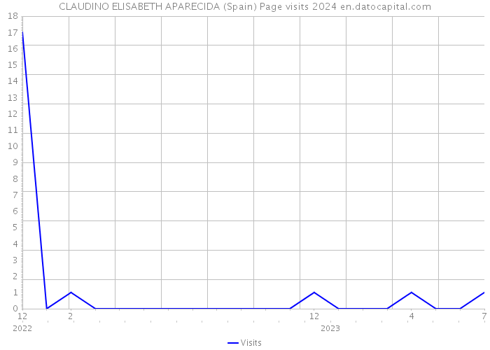 CLAUDINO ELISABETH APARECIDA (Spain) Page visits 2024 