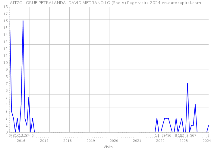 AITZOL ORUE PETRALANDA-DAVID MEDRANO LO (Spain) Page visits 2024 