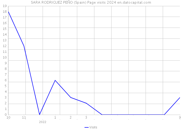 SARA RODRIGUEZ PEÑO (Spain) Page visits 2024 