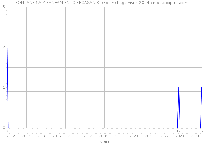 FONTANERIA Y SANEAMIENTO FECASAN SL (Spain) Page visits 2024 