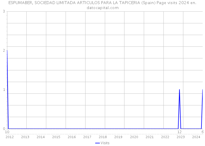 ESPUMABER, SOCIEDAD LIMITADA ARTICULOS PARA LA TAPICERIA (Spain) Page visits 2024 