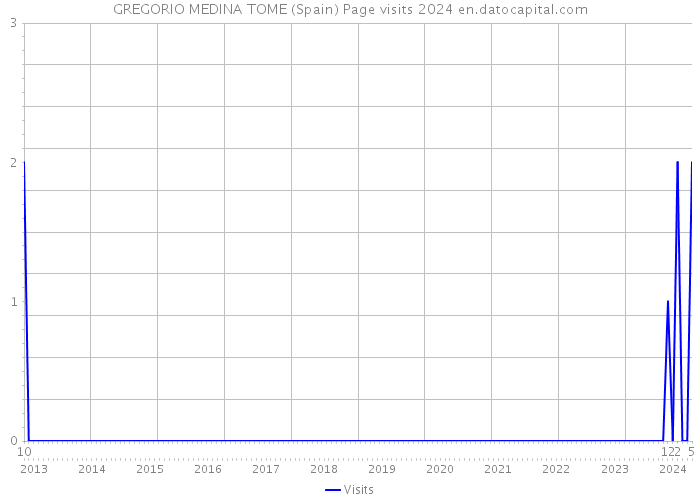 GREGORIO MEDINA TOME (Spain) Page visits 2024 