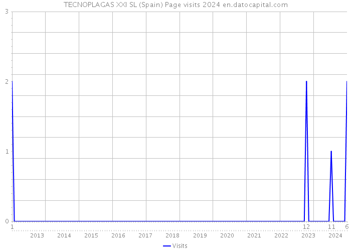 TECNOPLAGAS XXI SL (Spain) Page visits 2024 