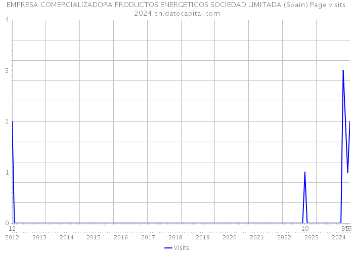 EMPRESA COMERCIALIZADORA PRODUCTOS ENERGETICOS SOCIEDAD LIMITADA (Spain) Page visits 2024 