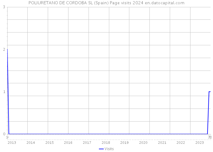 POLIURETANO DE CORDOBA SL (Spain) Page visits 2024 