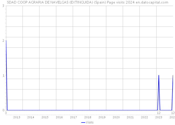 SDAD COOP AGRARIA DE NAVELGAS (EXTINGUIDA) (Spain) Page visits 2024 