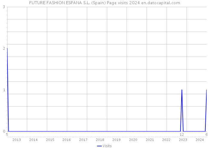 FUTURE FASHION ESPANA S.L. (Spain) Page visits 2024 