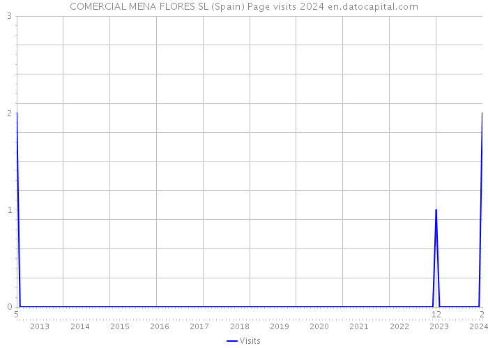 COMERCIAL MENA FLORES SL (Spain) Page visits 2024 