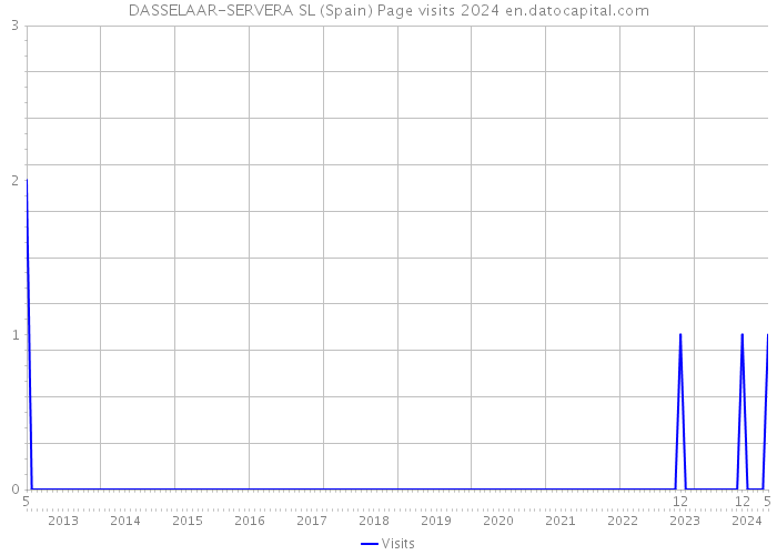 DASSELAAR-SERVERA SL (Spain) Page visits 2024 