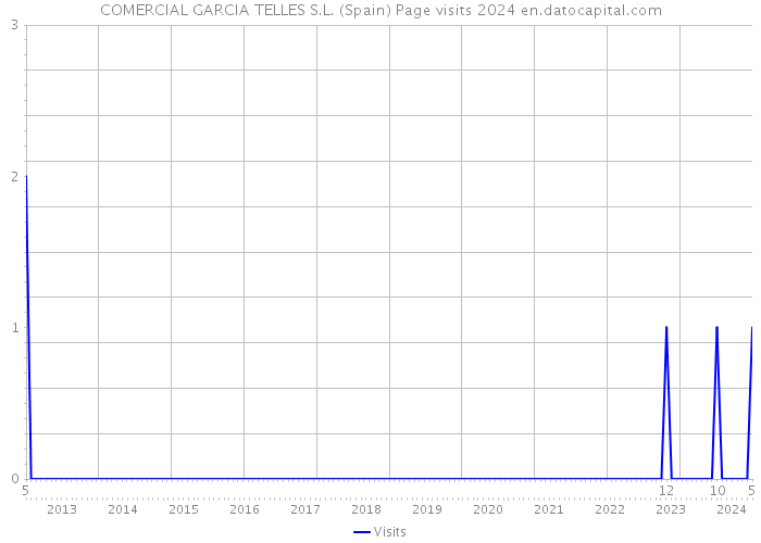 COMERCIAL GARCIA TELLES S.L. (Spain) Page visits 2024 