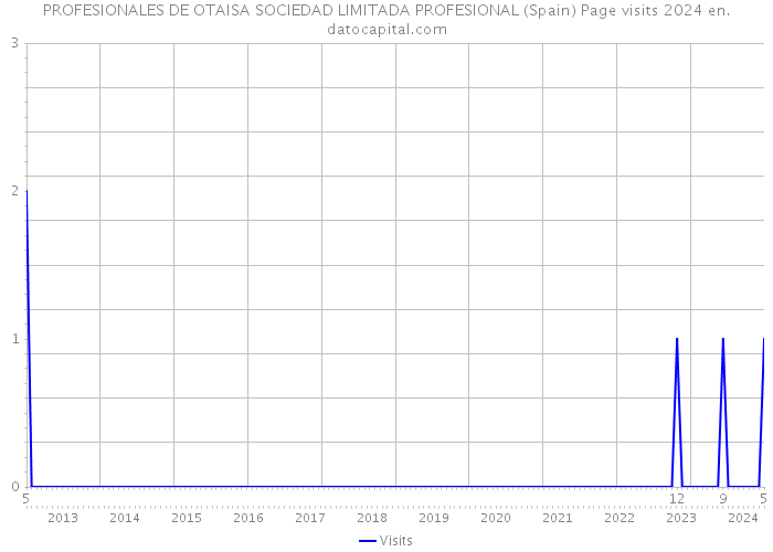 PROFESIONALES DE OTAISA SOCIEDAD LIMITADA PROFESIONAL (Spain) Page visits 2024 
