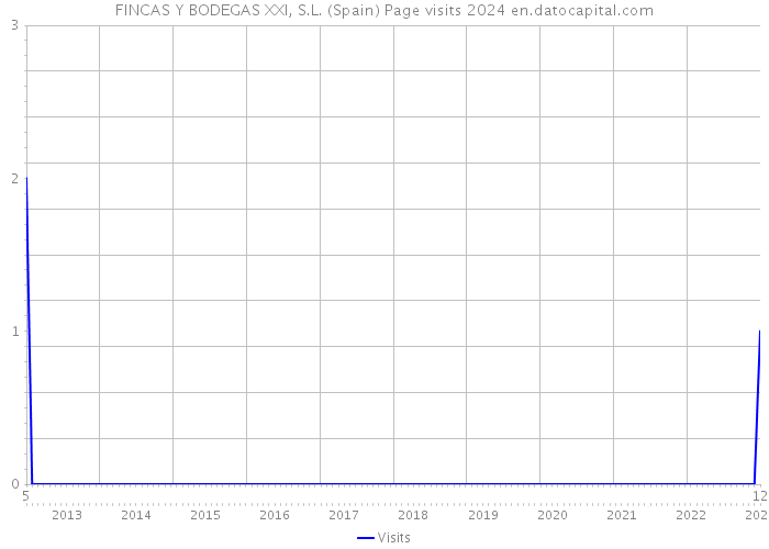 FINCAS Y BODEGAS XXI, S.L. (Spain) Page visits 2024 