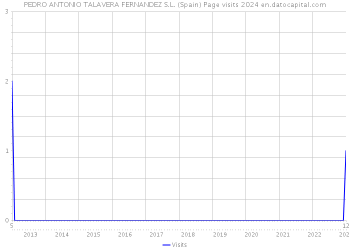 PEDRO ANTONIO TALAVERA FERNANDEZ S.L. (Spain) Page visits 2024 