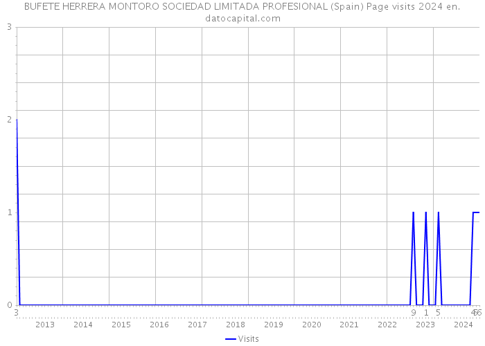 BUFETE HERRERA MONTORO SOCIEDAD LIMITADA PROFESIONAL (Spain) Page visits 2024 