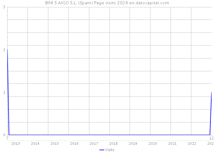 BINI S AIGO S.L. (Spain) Page visits 2024 
