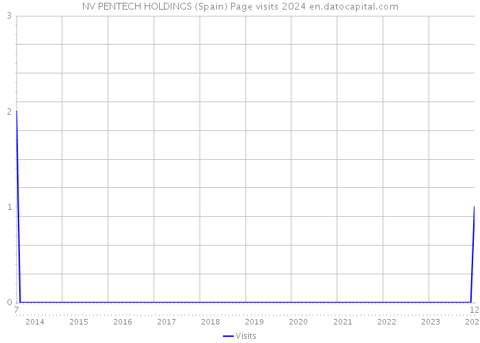 NV PENTECH HOLDINGS (Spain) Page visits 2024 