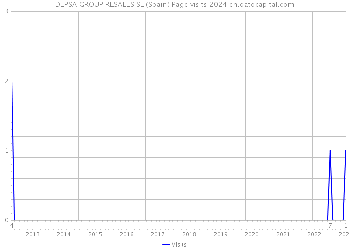 DEPSA GROUP RESALES SL (Spain) Page visits 2024 