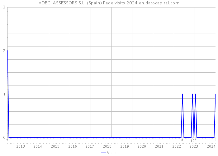 ADEC-ASSESSORS S.L. (Spain) Page visits 2024 