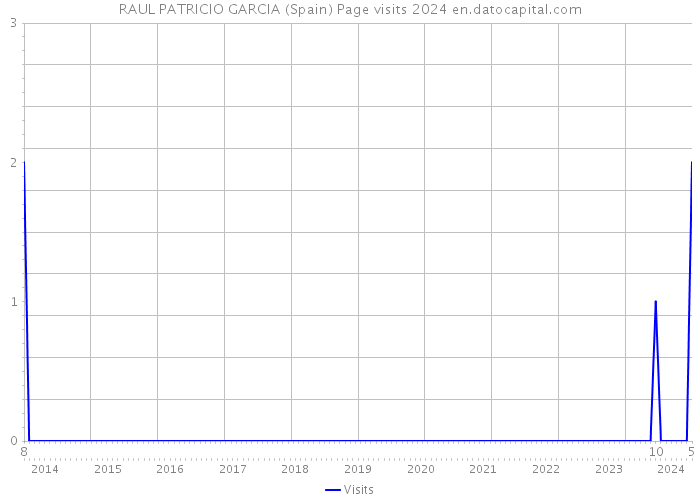 RAUL PATRICIO GARCIA (Spain) Page visits 2024 