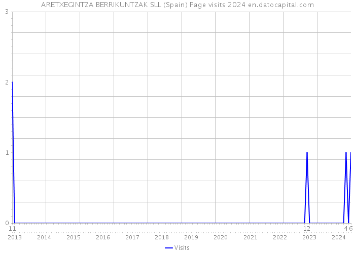 ARETXEGINTZA BERRIKUNTZAK SLL (Spain) Page visits 2024 