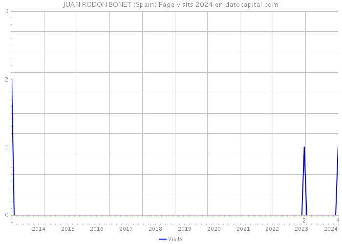JUAN RODON BONET (Spain) Page visits 2024 