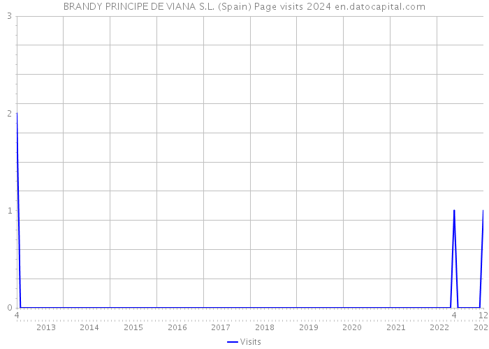 BRANDY PRINCIPE DE VIANA S.L. (Spain) Page visits 2024 