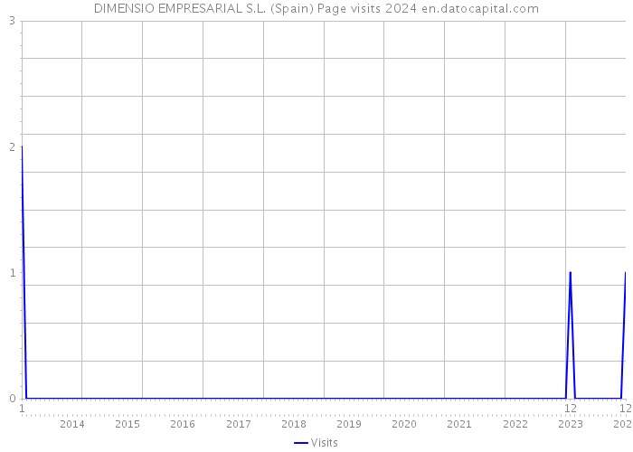 DIMENSIO EMPRESARIAL S.L. (Spain) Page visits 2024 