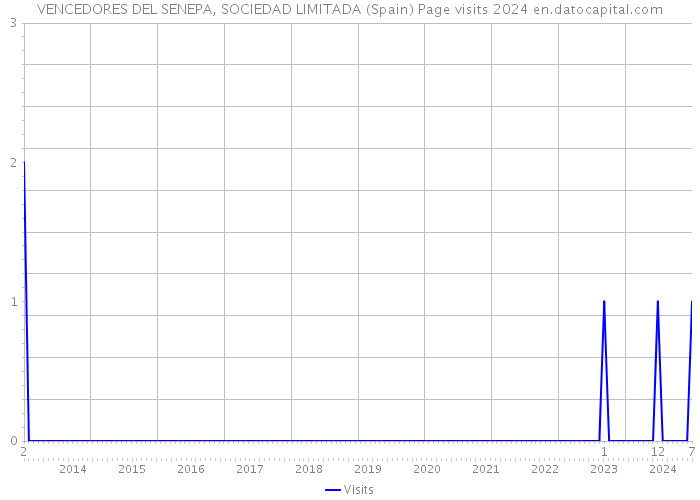 VENCEDORES DEL SENEPA, SOCIEDAD LIMITADA (Spain) Page visits 2024 