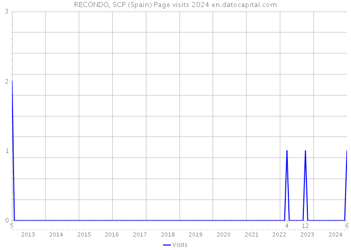 RECONDO, SCP (Spain) Page visits 2024 