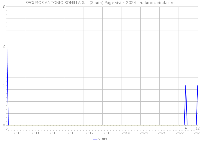 SEGUROS ANTONIO BONILLA S.L. (Spain) Page visits 2024 