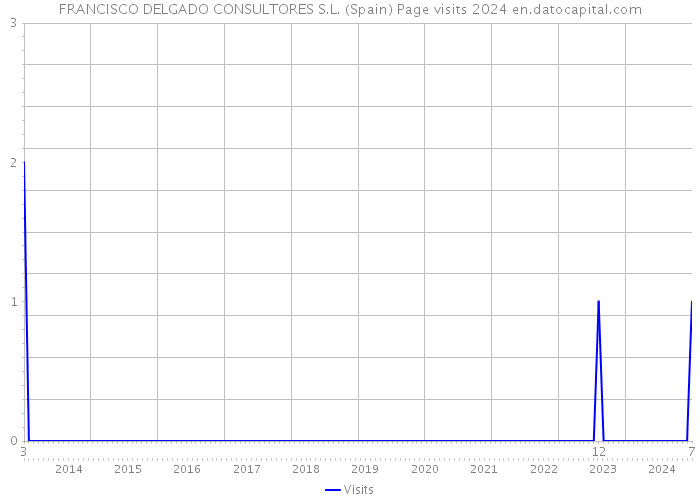 FRANCISCO DELGADO CONSULTORES S.L. (Spain) Page visits 2024 