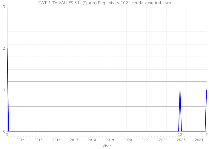 CAT 4 TV VALLES S.L. (Spain) Page visits 2024 