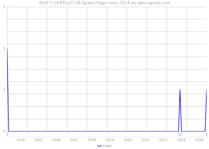 RUIZ Y CASTILLO CB (Spain) Page visits 2024 