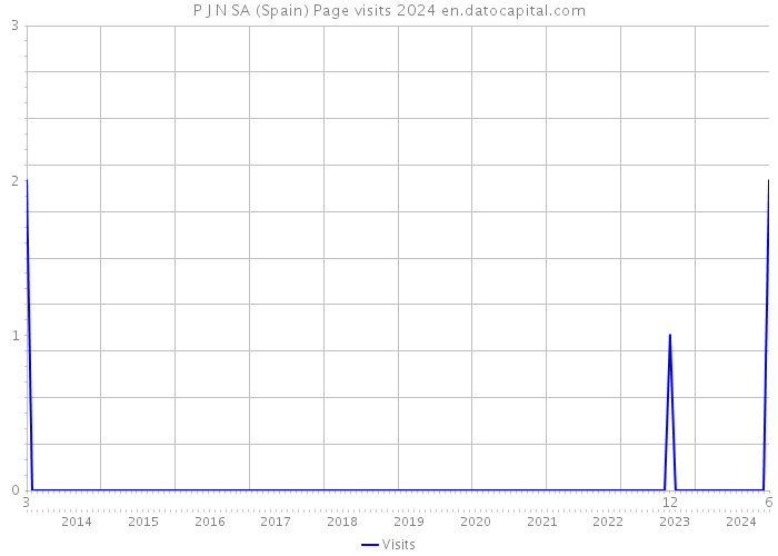 P J N SA (Spain) Page visits 2024 