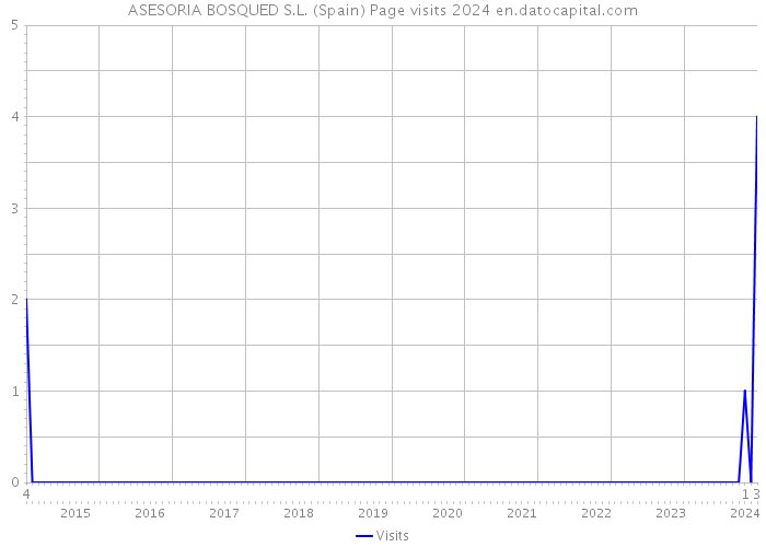 ASESORIA BOSQUED S.L. (Spain) Page visits 2024 