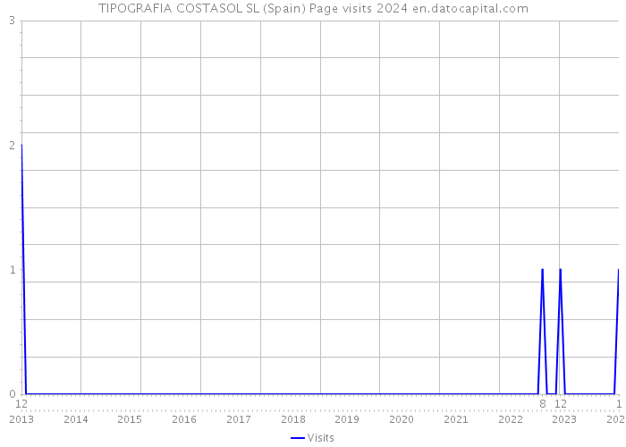 TIPOGRAFIA COSTASOL SL (Spain) Page visits 2024 