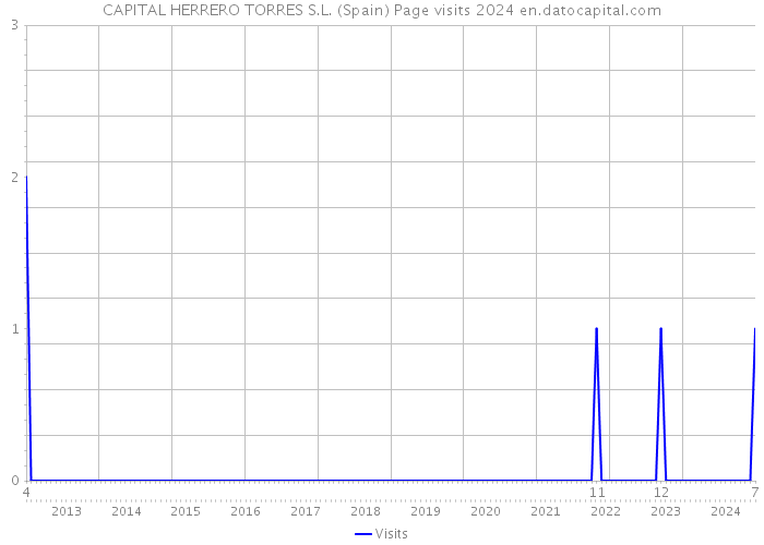 CAPITAL HERRERO TORRES S.L. (Spain) Page visits 2024 
