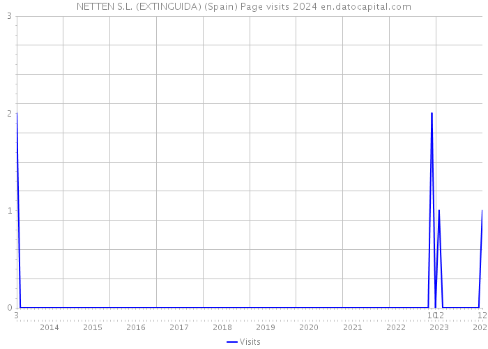 NETTEN S.L. (EXTINGUIDA) (Spain) Page visits 2024 