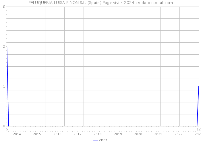 PELUQUERIA LUISA PINON S.L. (Spain) Page visits 2024 