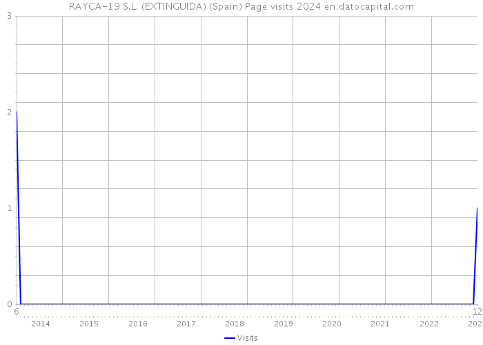 RAYCA-19 S.L. (EXTINGUIDA) (Spain) Page visits 2024 