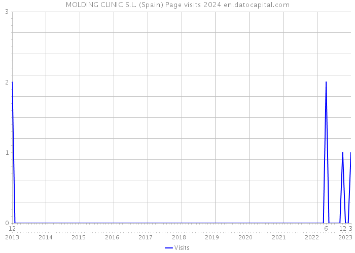 MOLDING CLINIC S.L. (Spain) Page visits 2024 