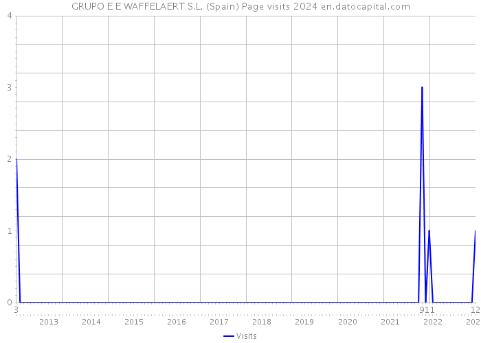 GRUPO E E WAFFELAERT S.L. (Spain) Page visits 2024 