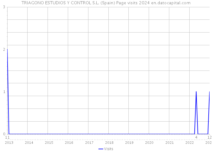 TRIAGONO ESTUDIOS Y CONTROL S.L. (Spain) Page visits 2024 