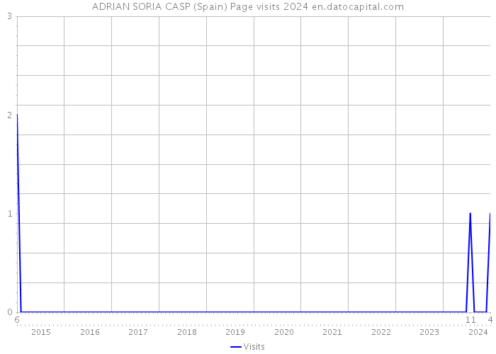 ADRIAN SORIA CASP (Spain) Page visits 2024 