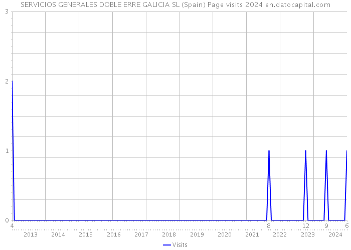 SERVICIOS GENERALES DOBLE ERRE GALICIA SL (Spain) Page visits 2024 