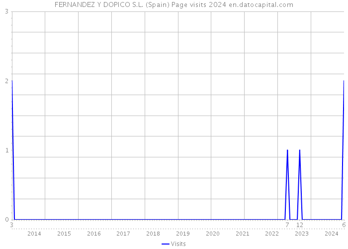 FERNANDEZ Y DOPICO S.L. (Spain) Page visits 2024 