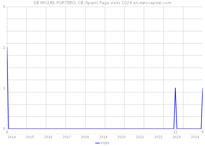 DE MIGUEL PORTERO, CB (Spain) Page visits 2024 